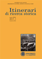 Itinerari di Ricerca Storica - Cover