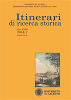 Itinerari di Ricerca Storica - Cover