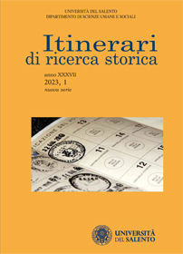 Itinerari di Ricerca Storica - Cover