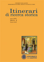 Itinerari di Ricerca Storica - Cover