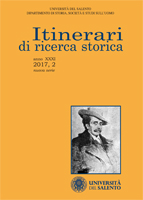 Itinerari di Ricerca Storica - Cover