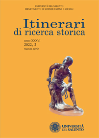 Itinerari di Ricerca Storica - Cover