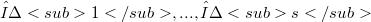 η<sub>1</sub>, ..., η<sub>s</sub>