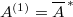 A^{(1)}={\overline{A}\,}^*