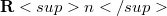  \mathbf R<sup>n</sup> 